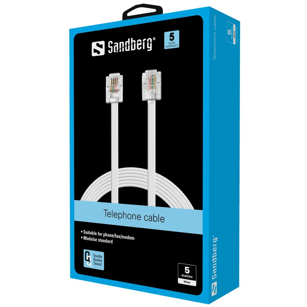 Sandberg Telefonas RJ11-RJ11 5 m