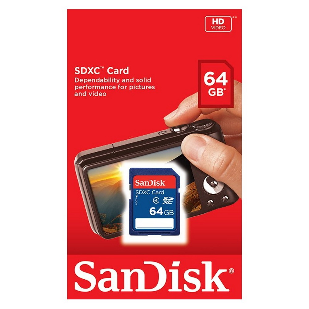 Atminties kortelė SanDisk 64GB SDXC Class 4