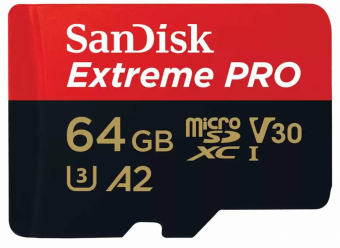Atminties kortelė SanDisk Extreme PRO microSDXC™ UHS-I CARD, 64 GB