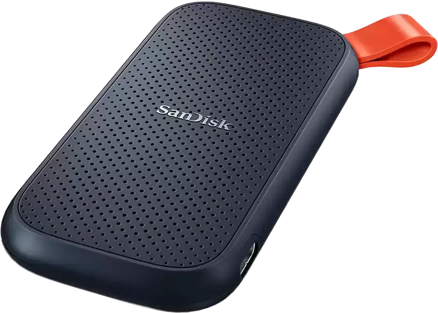 SANDISK nešiojamasis SSD 480 GB – skaitymo greitis iki 520 MB/s, USB 3.2 Gen 2, apsauga nuo kritimo iš iki dviejų metrų aukščio