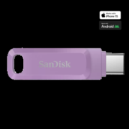 „SanDisk Ultra Dual Drive Go USB Type-C“, levandų spalvos, pasaulinis, EAN: 619659213336
