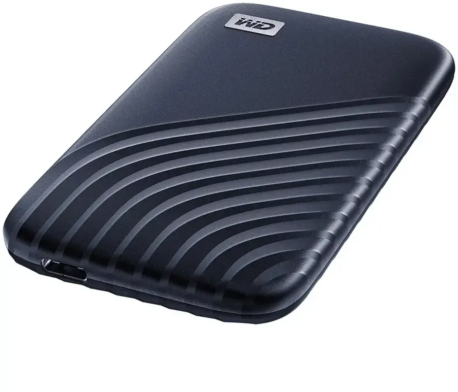 Sandisk WD 1TB My Passport SSD – nešiojamas SSD, iki 1050 MB/s skaitymo ir iki 1000 MB/s rašymo greitis, USB 3.2 Gen 2 – vidurnakčio mėlyna