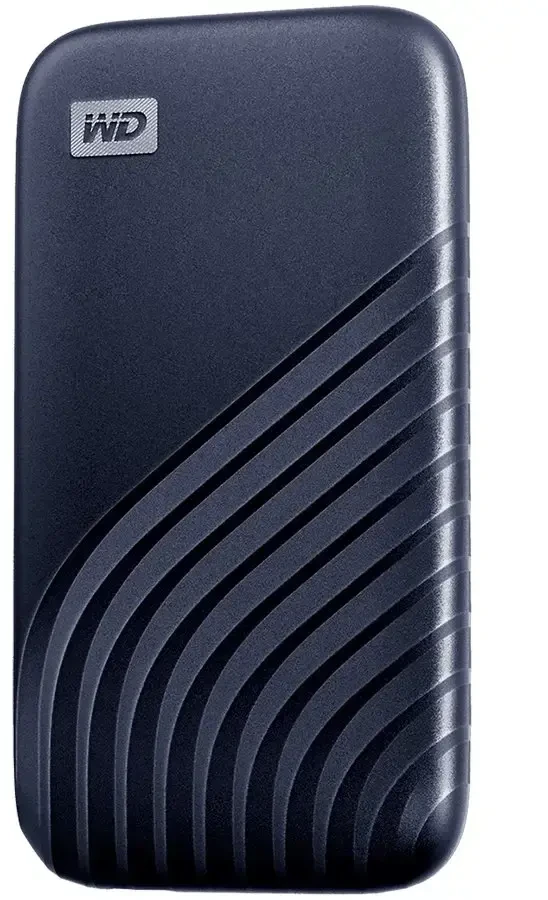 Sandisk WD 1TB My Passport SSD – nešiojamas SSD, iki 1050 MB/s skaitymo ir iki 1000 MB/s rašymo greitis, USB 3.2 Gen 2 – vidurnakčio mėlyna