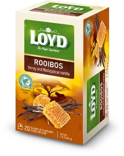 LOYD Rooibos arbatos pakuotė medaus ir vanilės dizainu
