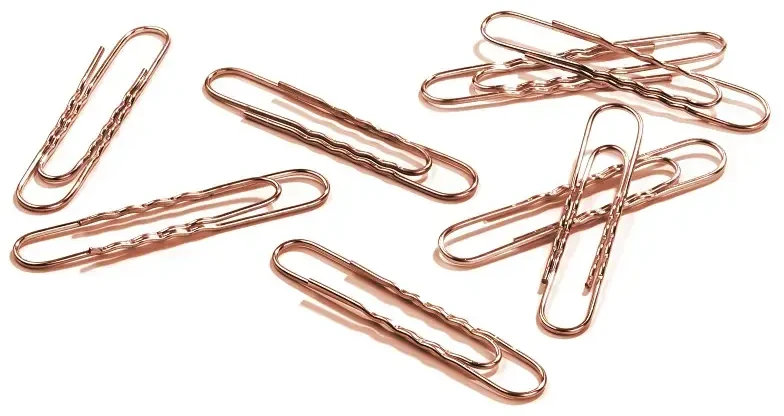 Sąvaržėlės Durable, geltono metalo, 77mm, apvalios (100) 1104-204