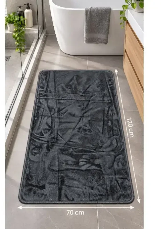 Sauber Vannas istabas paklājs 70x120cm tumši pelēks