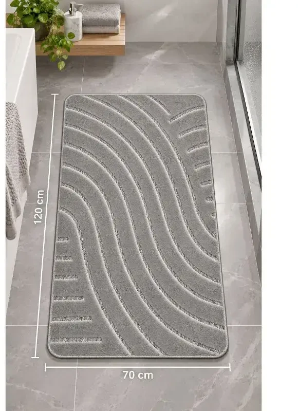 Sauber Vannas istabas paklājs 70x120cm pelēks