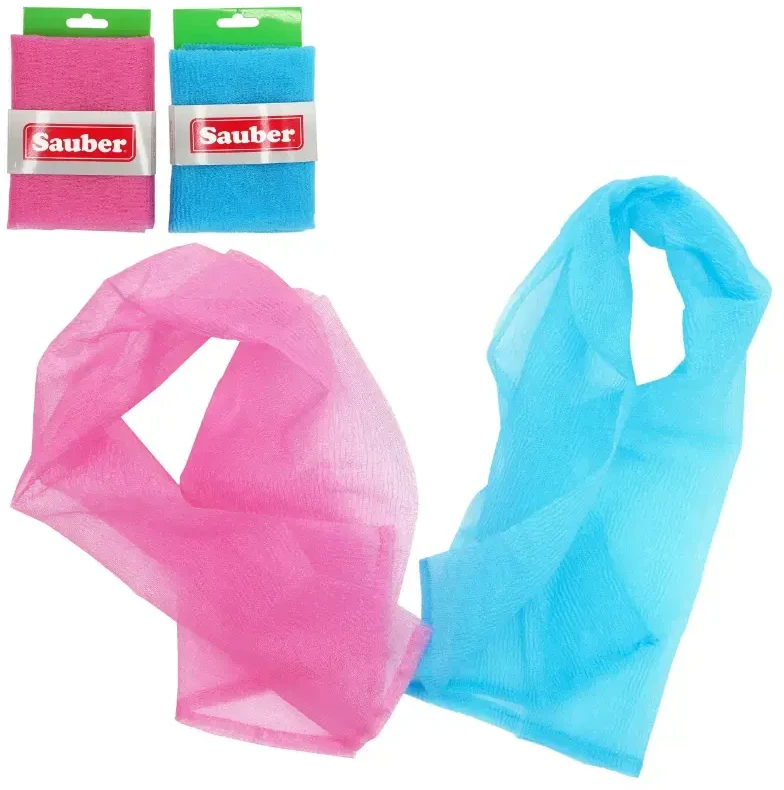 Sauber Scrub towel pink/mėlynas
