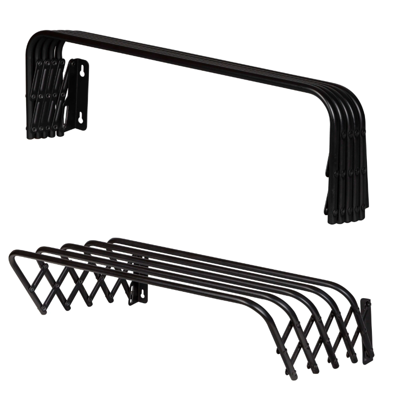 Sieninis šviestuvas Allnet SAUBER 4m/80cm juodas 24801223