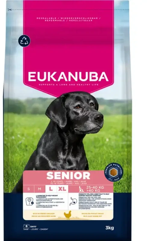 Sausas Maistas šunims Eukanuba Senior Large Breed vištiena, 113098, 15 kg