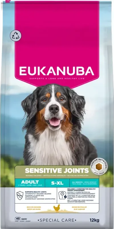 EUKANUBA Special Care Adult Dogs with Sensitive Joints jautrūs sąnariai – sausas pašaras šuniui – 12 kg