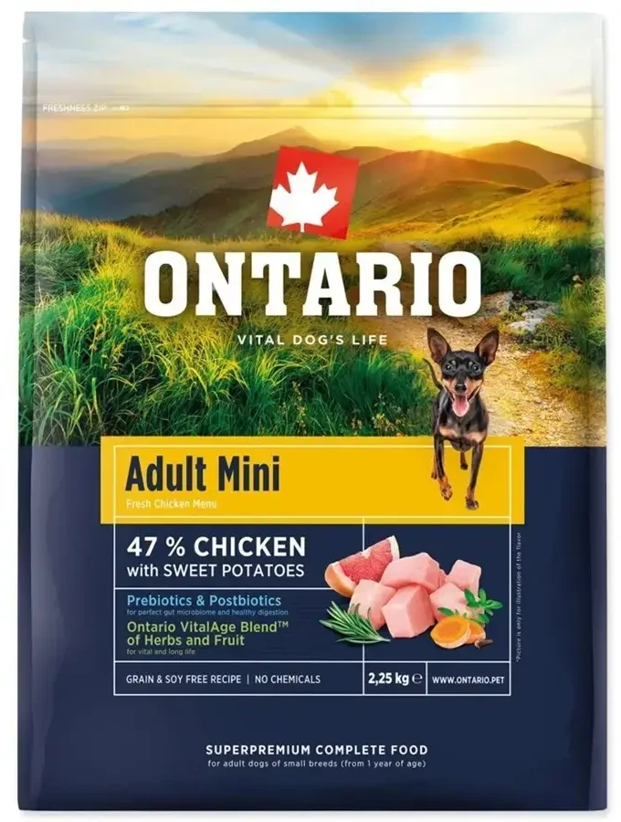 Ontario Adult Mini vištiena & Sweet bulvės 2.25kg