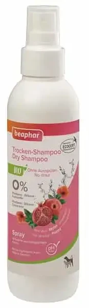 Līdzeklis spalvas kopšanai – Beaphar BIO Sausas šampūnas Purškiklis, 200 ml