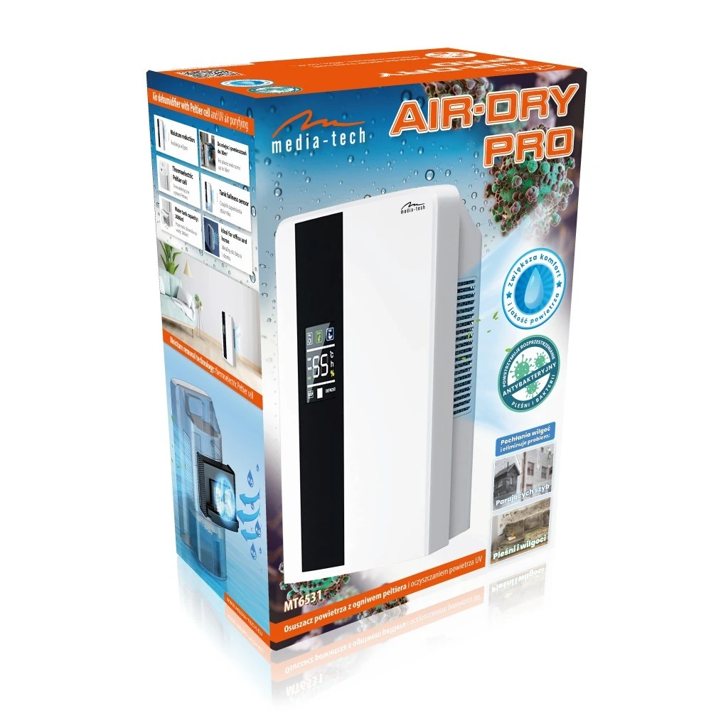 Oro sausintuvas Media-Tech Air-Dry Pro 2 L 65 W, Baltas