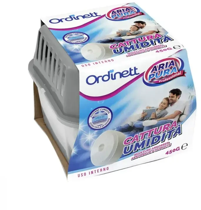 Sausintuvas ORDINETT Drėgmės sugėriklis su tablečių papildymu, 450 g, neutralus kvapas