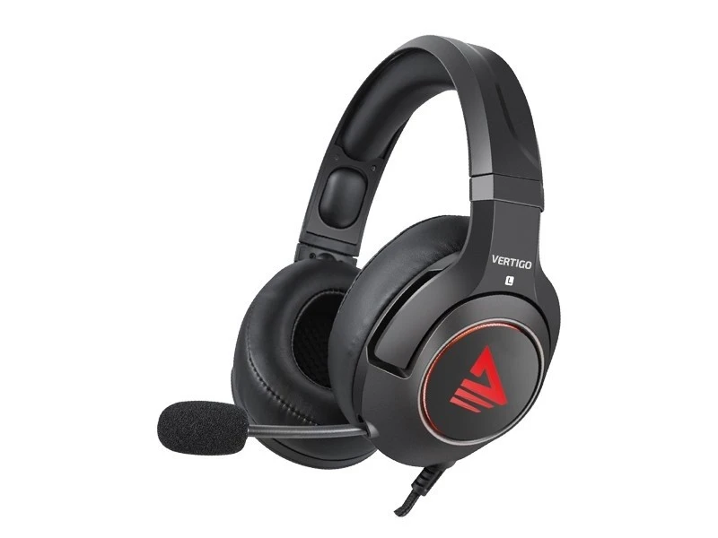 Žaidimų ausinės 7.1 virtual surround Savio VERTIGO su USB jungtimi