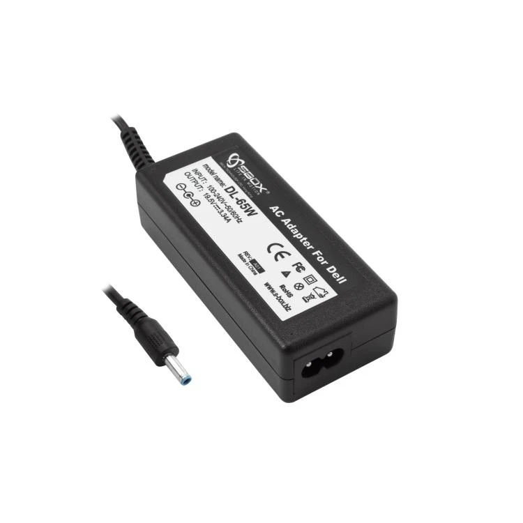 Sbox Technology SBOX Power Adapteris 65W, 19.5V/3.34A, Connector 4.5x3.0mm, juodos spalvos (DL-65)