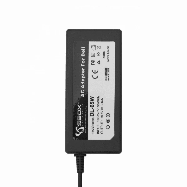 Sbox Technology SBOX Power Adapteris 65W, 19.5V/3.34A, Connector 4.5x3.0mm, juodos spalvos (DL-65)