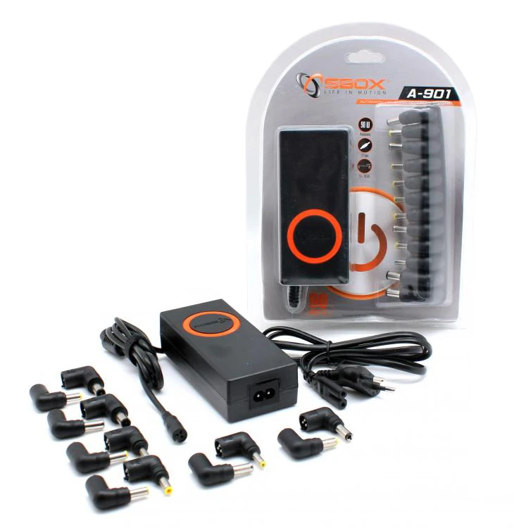 Sbox Technology SBOX Universal Adapteris for Laptops, 90W, juodos spalvos (A-901)