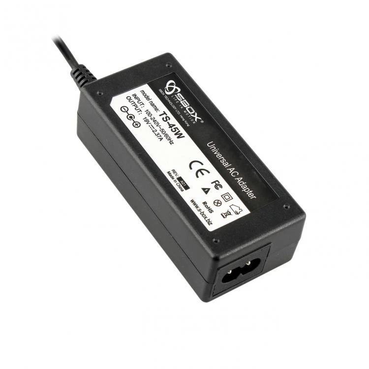 Sbox Technology Nešiojamojo kompiuterio maitinimo adapteris Sbox Sbox TS-45W, 100V-240V, 45W, 19V, 1.5/2.37A