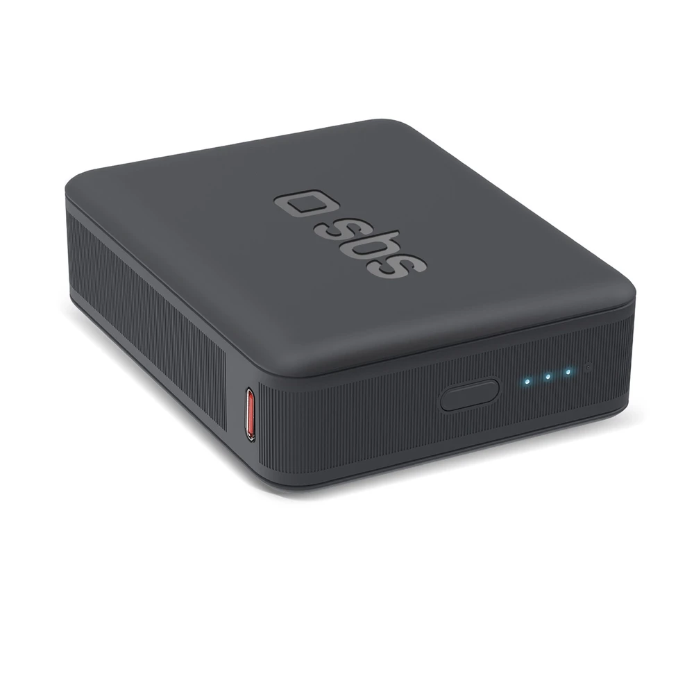 SBS 10,000 mAh power bank su Power Delivery technology juodos spalvos