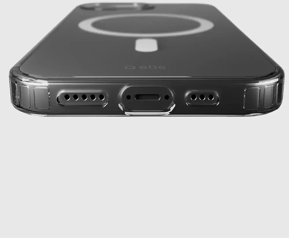 SBS Cover Light Mag apsauginis dėklas, skirtas iPhone 16e / 17e, suderinamas su MagSafe – permatomas