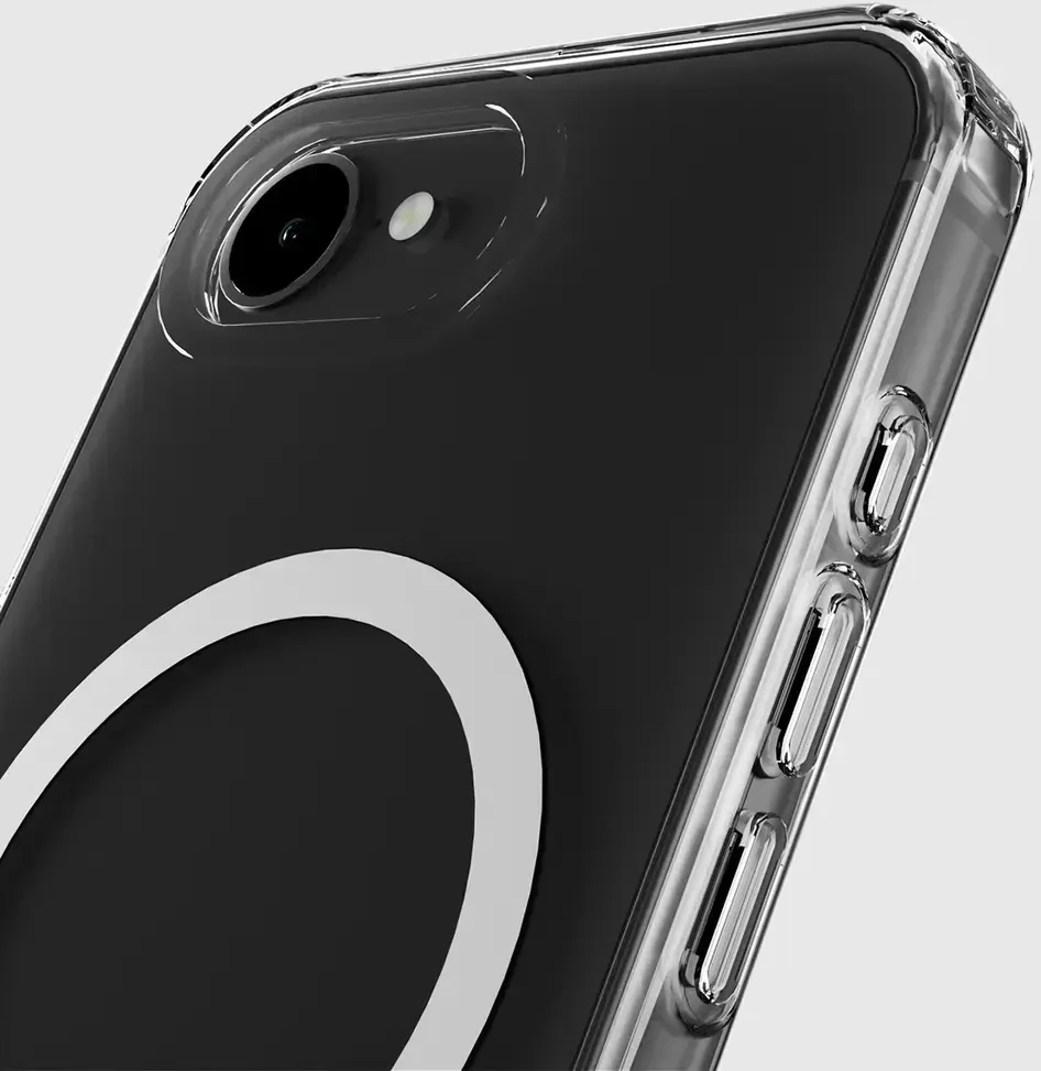 SBS Cover Light Mag apsauginis dėklas, skirtas iPhone 16e / 17e, suderinamas su MagSafe – permatomas