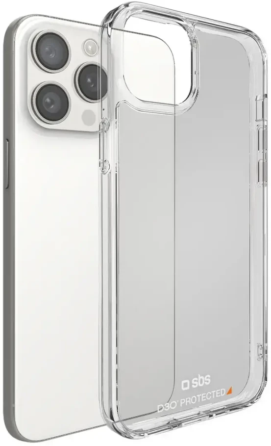 SBS D3O iPhone 15 Pro dėklas – skaidrus