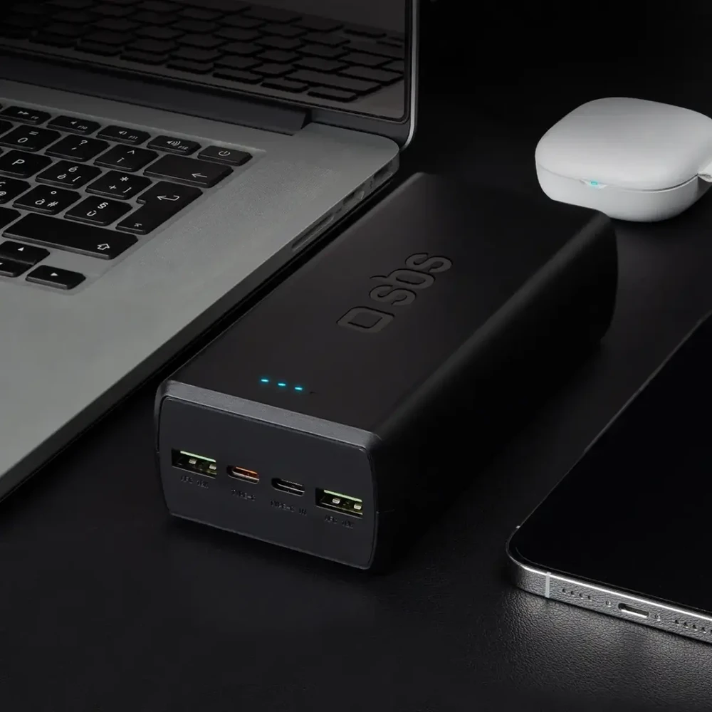 SBS išorinė baterija (powerbank) | 20000 mAh | juoda