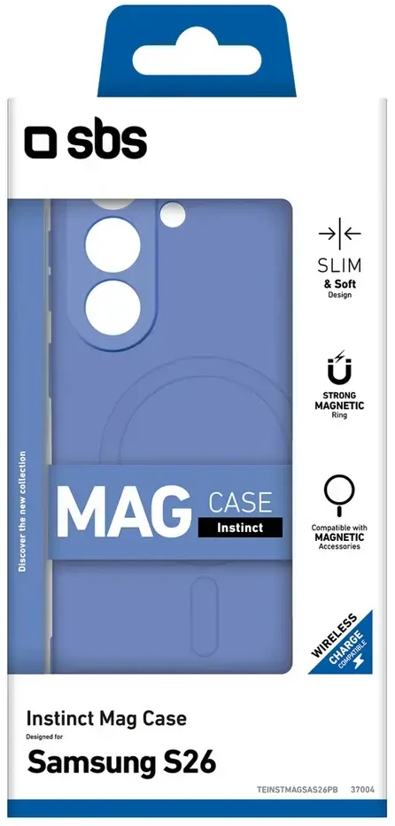 SBS Instinct Mag dėklas, skirtas „Samsung Galaxy S26“, suderinamas su „MagSafe“® Mėlyna