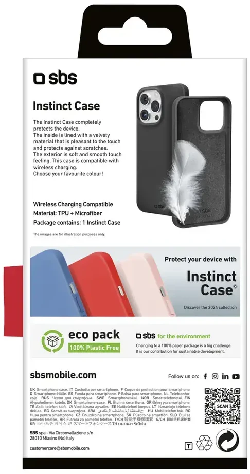 Dėklas Apple iPhone 16 Pro Instinct Cover By SBS Juodas