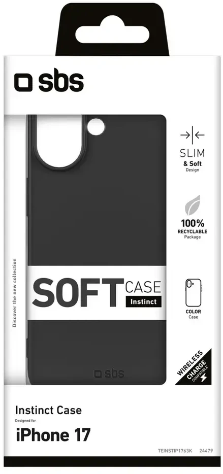 Dėklas SBS Instinct iPhone 17 Case - Juodas