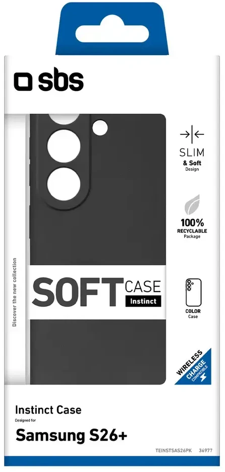 SBS Instinct dėklas, skirtas „Samsung Galaxy S26 Plus“ – juodas