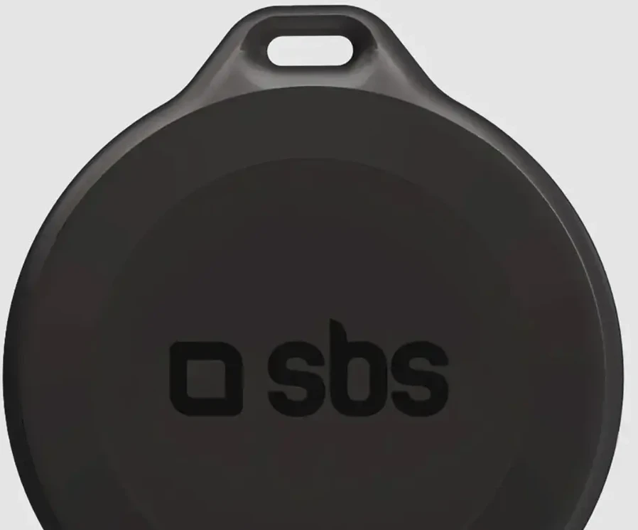 SBS Track My Circle Atsparus vandeniui IP65 Locator Compatible with Apple Find My – juodos spalvos