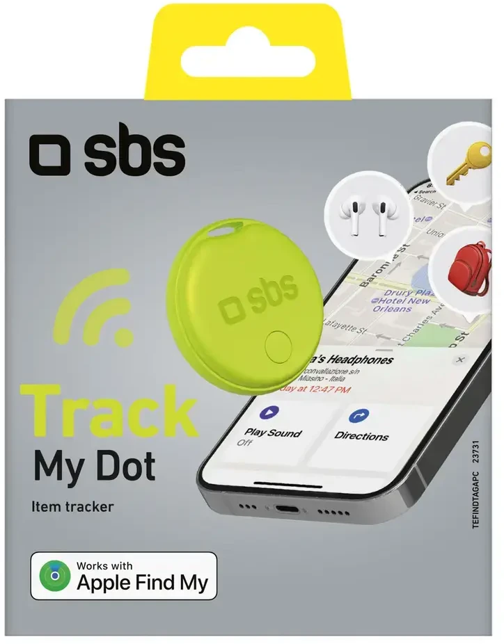 SBS „Track My Circle“ ieškiklis, suderinamas su „Apple Find My“ ir „Žalias“