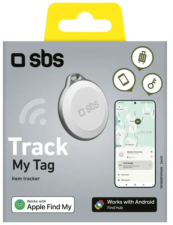 SBS Track My Tag universalus sekiklis - baltas