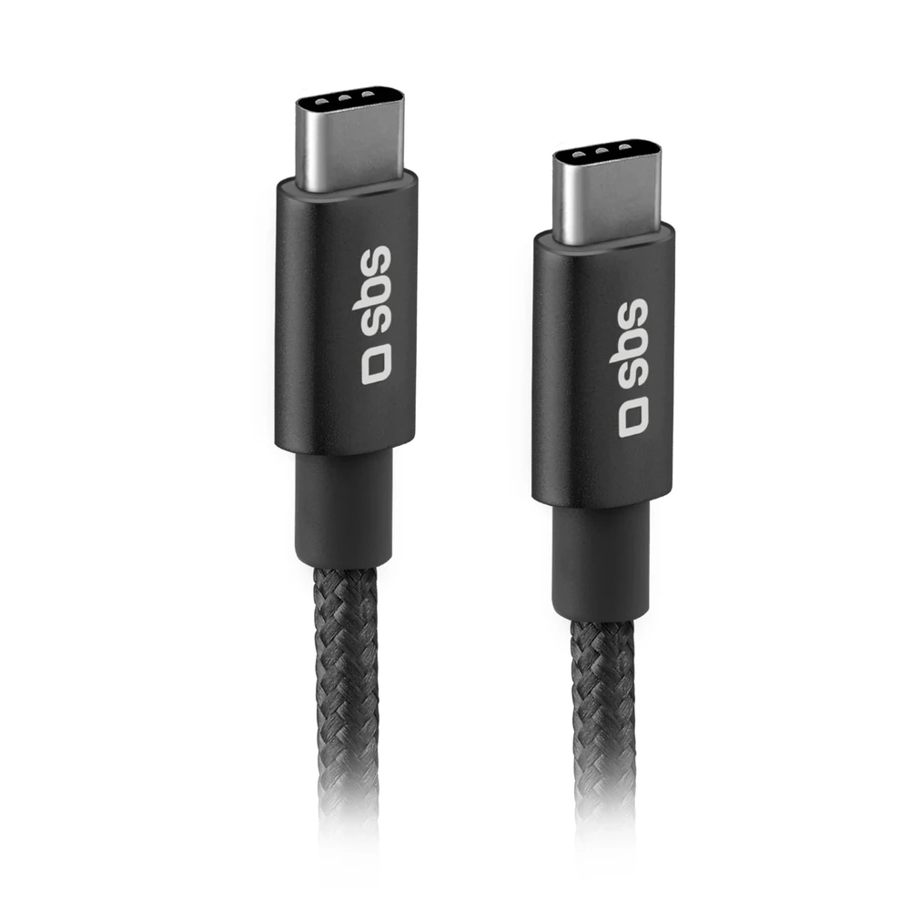 SBS TECABLETCC20BK USB-C kabelis - USB-C 25W Power Delivery 1.5m - pilkos spalvos