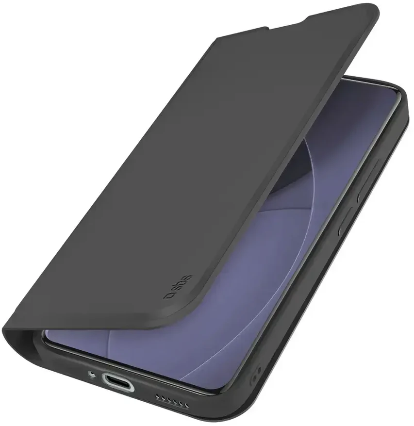 SBS Wallet Smooth dėklas skirtas Xiaomi Redmi Note 15 Pro+ with Flip – juodos spalvos