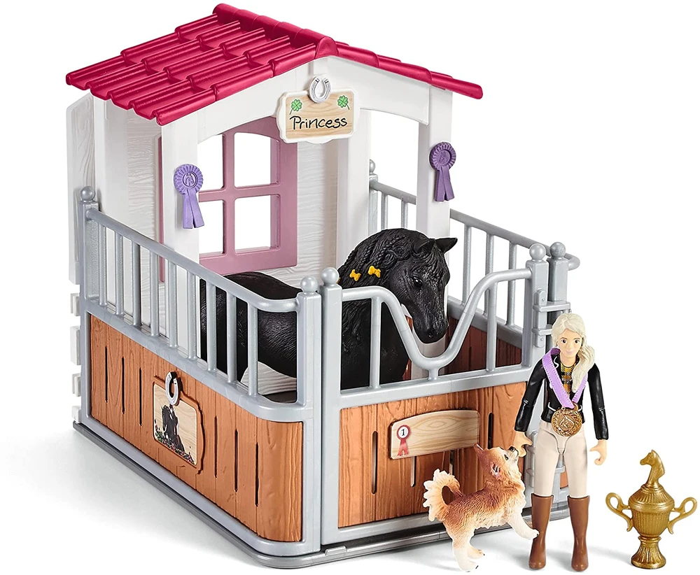 SCHLEICH HORSE CLUB Žirgų boksas su Tori ir princese iš „Žirgų klubo“
