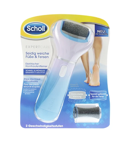 Scholl Velvet Smooth elektroninis pėdų šveitiklis + galvutė 1 vnt.