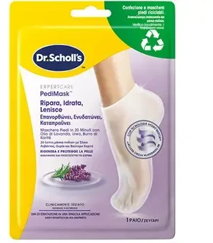 Scholl PediMask™ levandų aliejaus pėdų kaukė (1 pora)