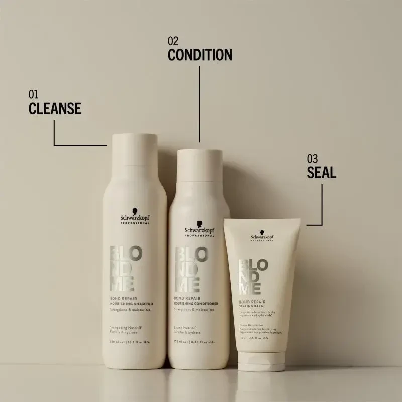 Schwarzkopf Professional BlondMe Bond Repair maitininantis Šampūnas maitinantis šampūnas šviesiems plaukams, 300 ml