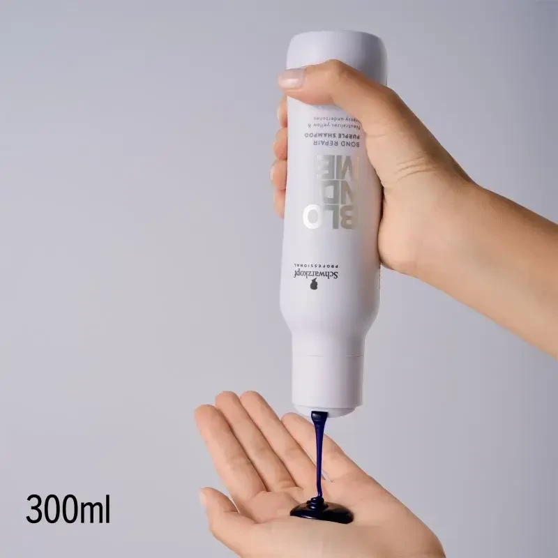 Schwarzkopf Professional BlondMe Bond Repair Violetinė Šampūnas šampūnas šviesiems plaukams, 300 ml