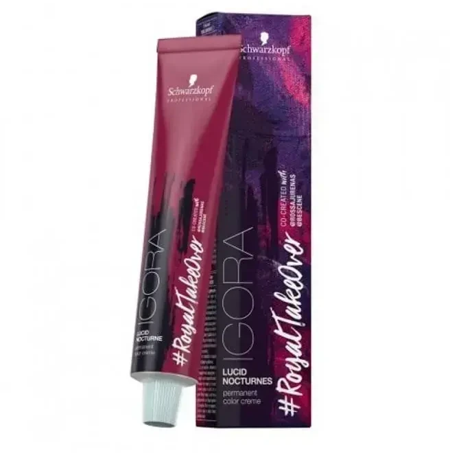 Schwarzkopf Igora Royal TakeOver Lucid Nocturnes 4-332 Vidutinė ruda matinė itin peleninė, 60 ml