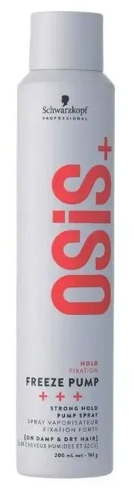 Stiprios fiksacijos plaukų lakas Schwarzkopf Professional OSIS + Freeze Pump (3) 200 ml