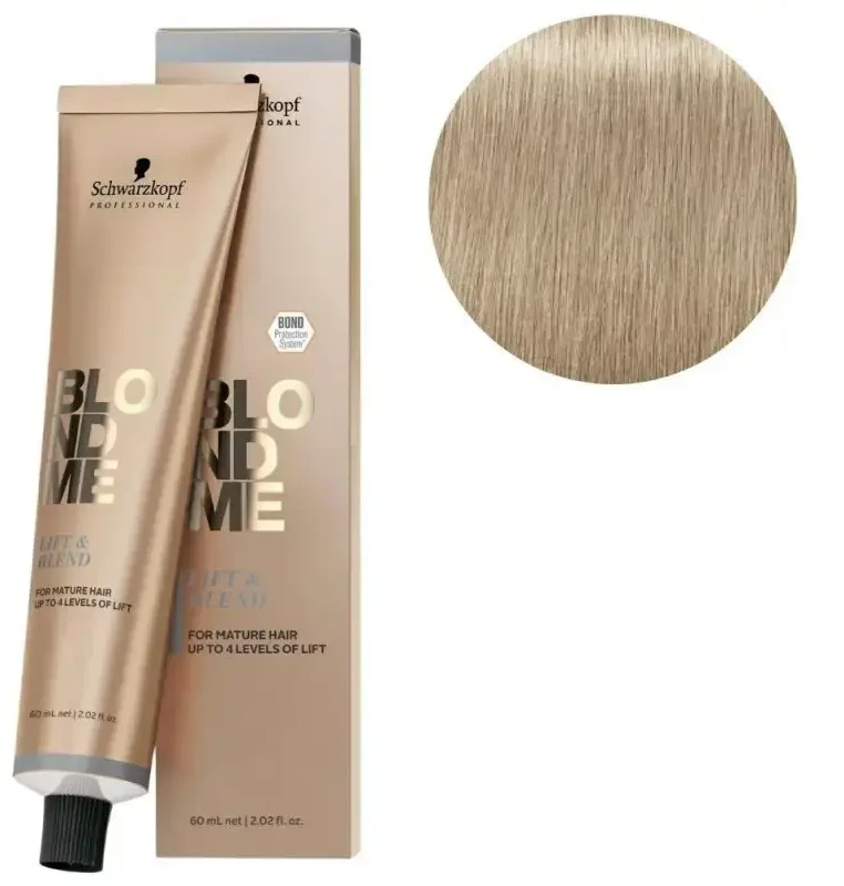 Schwarzkopf Professional BlondMe Lift&Blend Hair Dye Lightening Kreminis 60ml - Ash