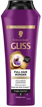 SCHWARZKOPF Gliss Full Hair Wonder plaukų šampūnas 400 ml