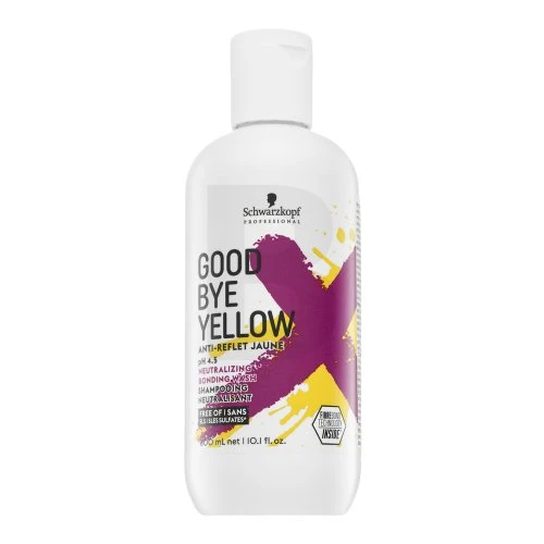 Geltonus tonus neutralizuojantis šampūnas Schwarzkopf Good Bye Geltona Šampūnas 300ml