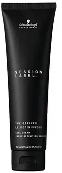 Schwarzkopf Session Label The Definer bangų formavimo kremas plaukams 150 ml