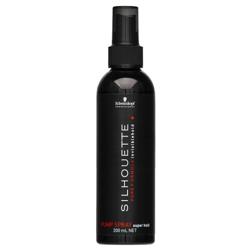 Stiprios fiksacijos neaerozolinis plaukų lakas Schwarzkopf Professional Silhouette pump spray super hold 200 ml